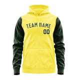 Custom Light Yellow Dark Green Hoodie 2626060626B31806