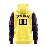 Custom Light Yellow Purple Hoodie 2626070726B31807