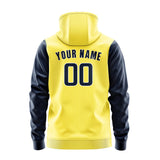 Custom Light Yellow Blue Hoodie 2626101026B31810