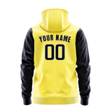 Custom Light Yellow Navy Hoodie 2626111126B31811