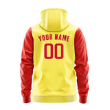 Custom Light Yellow Orange Red Hoodie 2626121226B31812