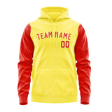 Custom Light Yellow Orange Red Hoodie 2626121226B31812