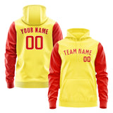 Custom Light Yellow Orange Red Hoodie 2626121226B31812