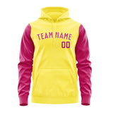 Custom Light Yellow Pink Hoodie 2626131326B31813