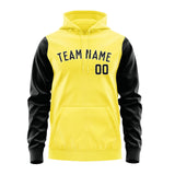 Custom Light Yellow Black Hoodie 2626171726B31817