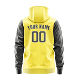 Custom Light Yellow Dark Grey Hoodie 2626202026B31820