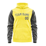 Custom Light Yellow Dark Grey Hoodie 2626202026B31820