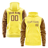 Custom Light Yellow Khaki Hoodie