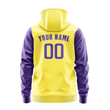 Custom Light Yellow Light Purple Hoodie 2626232326B31823