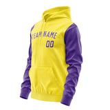 Custom Light Yellow Light Purple Hoodie 2626232326B31823