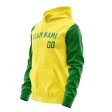 Custom Light Yellow Emerald Green Hoodie 2626242426B31824