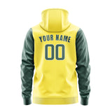 Custom Light Yellow Blue Green Hoodie 2626272726B31827