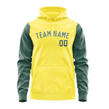 Custom Light Yellow Blue Green Hoodie 2626272726B31827