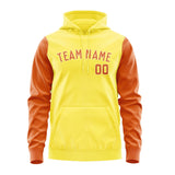 Custom Light Yellow Orange Hoodie 2626282826B31828