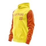 Custom Light Yellow Orange Hoodie 2626282826B31828