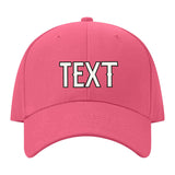 Custom Light Coral Red Pale Ice Blue Hat