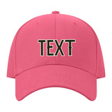 Custom Light Coral Red White Hat