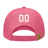 Custom Light Coral Red Light Purple Hat 26B21803