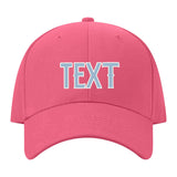 Custom Light Coral Red Dark Grey Hat