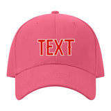 Custom Light Coral Red Lavender Gray Hat 26B21812