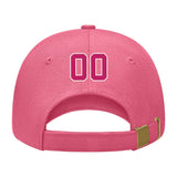Custom Light Coral Red Light Pink Hat 26B21813