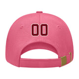 Custom Light Coral Red Khaki Hat 26B21815