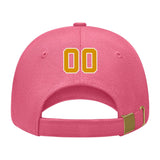 Custom Light Coral Red Sky Blue Hat 26B21819
