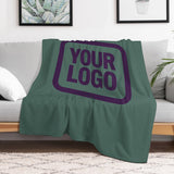 Custom Teal Purple Blanket