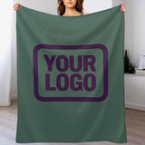 Custom Teal Purple Blanket
