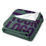 Custom Teal Purple Blanket