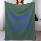 Custom Teal Sky Blue Blanket