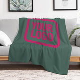 Custom Teal Pink Blanket