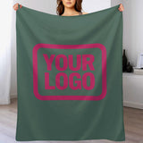 Custom Teal Pink Blanket