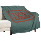 Custom Teal Coral Red Blanket