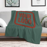 Custom Teal Coral Red Blanket