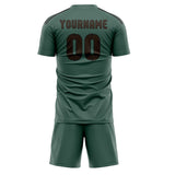 Custom Blue Green Brown Soccer Set