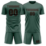 Custom Blue Green Brown Soccer Set