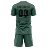 Custom Blue Green Olive Soccer Set