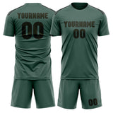 Custom Blue Green Olive Soccer Set