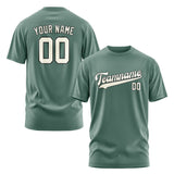Custom Blue Green Cream T-Shirt