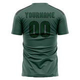 Custom Blue Green Green Soccer Jersey