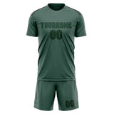 Custom Blue Green Green Soccer Set