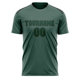 Custom Blue Green Green Soccer Jersey