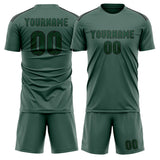 Custom Blue Green Green Soccer Set
