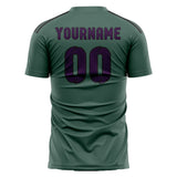 Custom Blue Green Purple Soccer Jersey