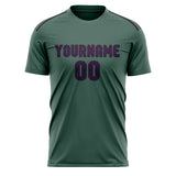 Custom Blue Green Purple Soccer Jersey