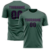 Custom Blue Green Purple Soccer Jersey