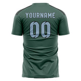 Custom Blue Green Light Blue Soccer Jersey