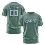 Custom Blue Green Light Blue T-Shirt