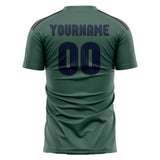 Custom Blue Green Blue Soccer Jersey